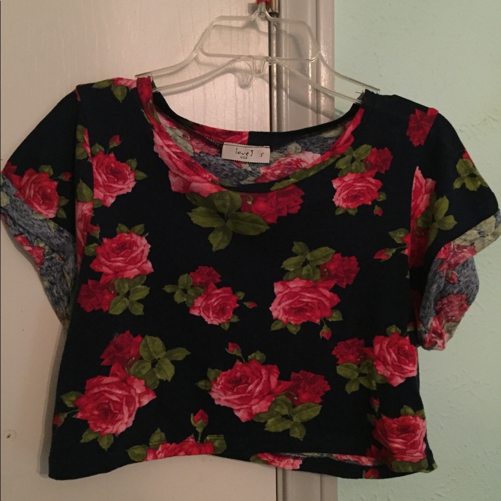 Floral spring Crop Top (S)